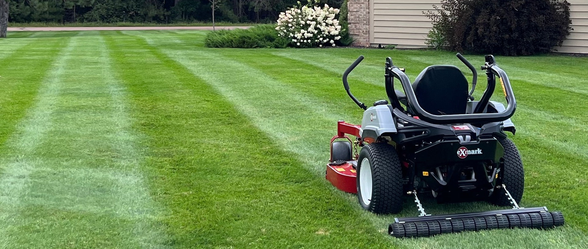 CheckMate Lawn Stripin Kit On EGO Mower